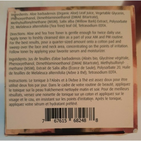 Terre Mere Aloe and Tea Tree Toner New in Box 5 oz. Full Size - Picture 6 of 8
